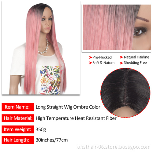 Synthetic Long Hair Fei-show Straight Blonde Wigs Role Cos-play Costume Women Hairpiece Heat Resistant Fiber Pelucas Cartoon